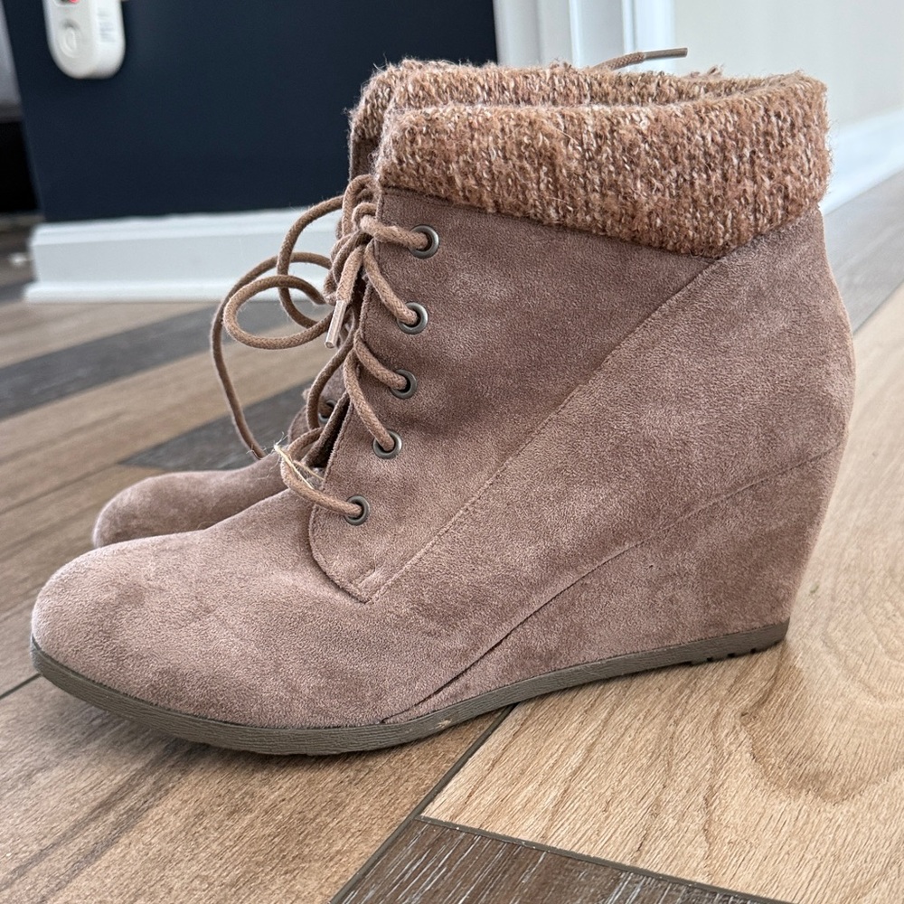 Madden girl Brown Suede Ankle Boots